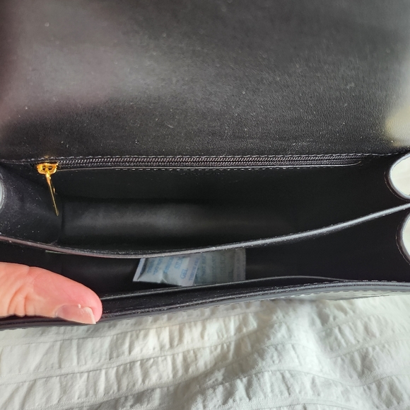 Sinbono Ella Square Faux Crocodile Bag in Black - Picture 5 of 7